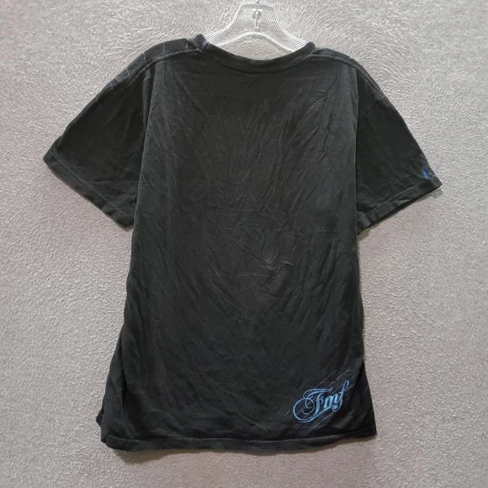 VINTAGE‎ FMF Men T-Shirt Large Black Logo Graphic Short Sleeve Motocros Tee